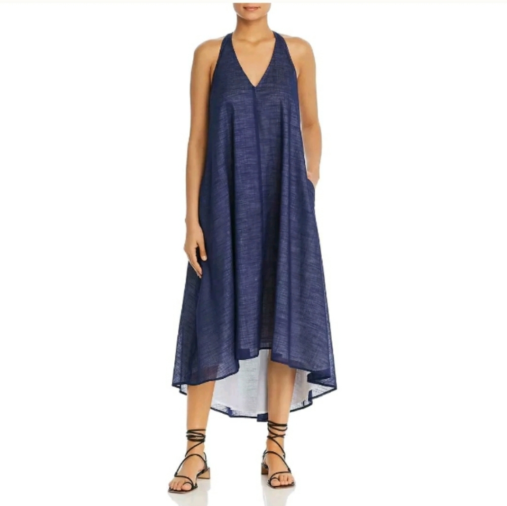 NWT KENNETH COLE Racerback Midi High Low Dress $139 MSRP - Picture 2 of 5